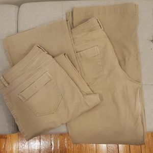 11/12 long dark khakis